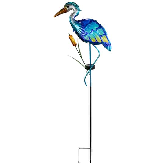 3Ft Solar Lighted Blue Heron Outdoor Garden Stake By Northlight | 3 ft | Michaels®